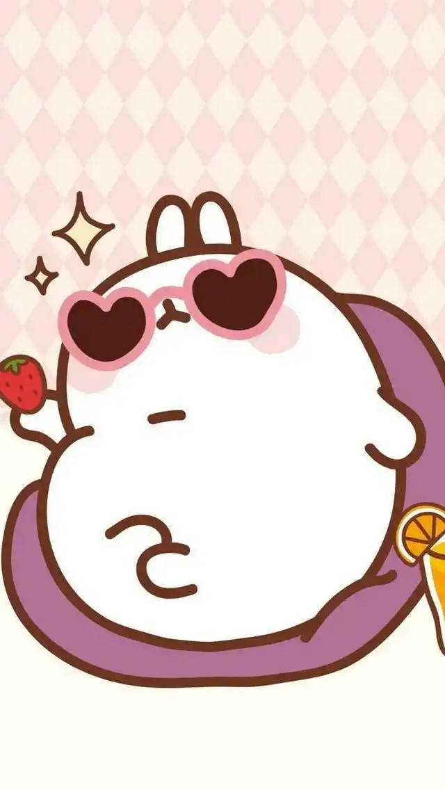 可爱胖兔大iphone 5手机高清壁纸