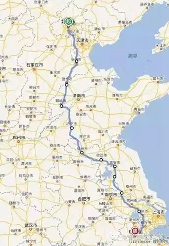 京杭大运河地图路线,京杭大运河线路图简图,京杭运河地图路线全图_大