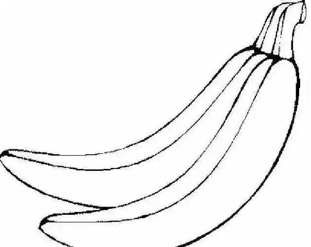单个大香蕉简笔画