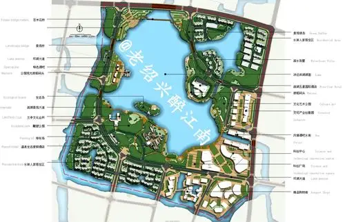 【规划公示】绍兴袍江新区两湖区域洋泾浜湖景观设计