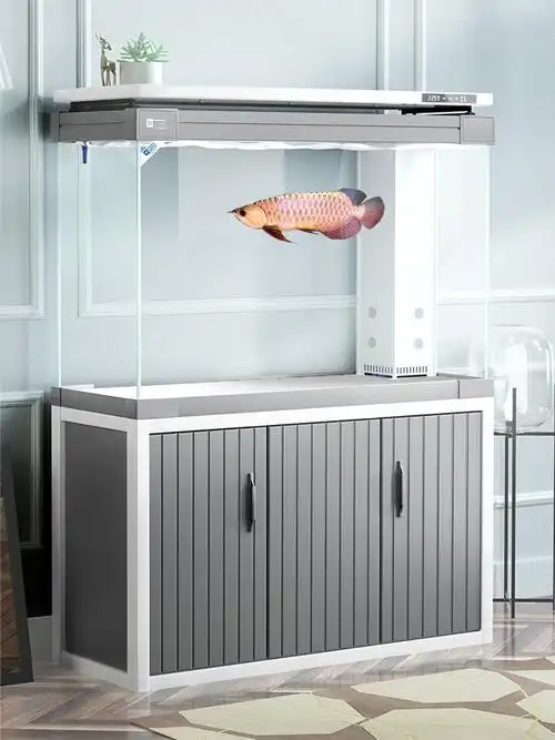 鱼缸yee客厅屏风水族箱大中型家用意牌龙鱼缸玻璃鱼缸