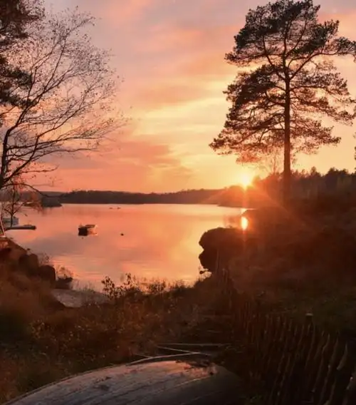 挪威的傍晚景色09