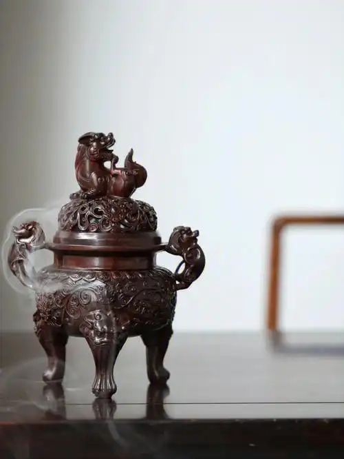 三足招财貔貅香炉