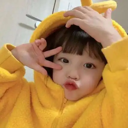 萌萌的网红小女孩头像可爱呆萌真人