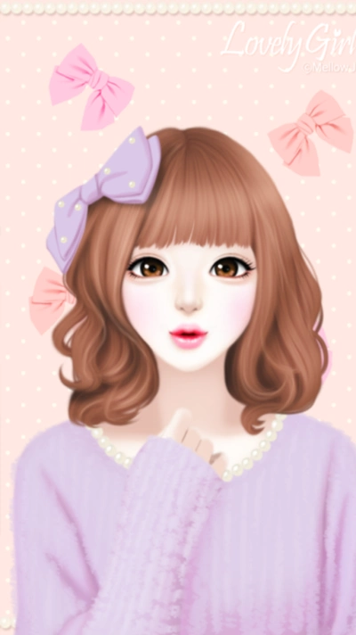 enakei 韩国手绘少女高清手机壁纸 精致头像