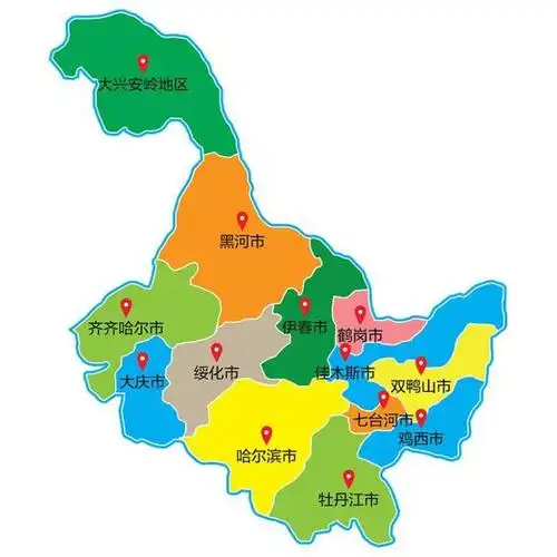 大庆市位于黑龙江省西部地区.