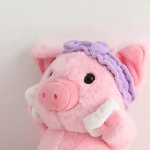 超可爱的粉色猪猪头像