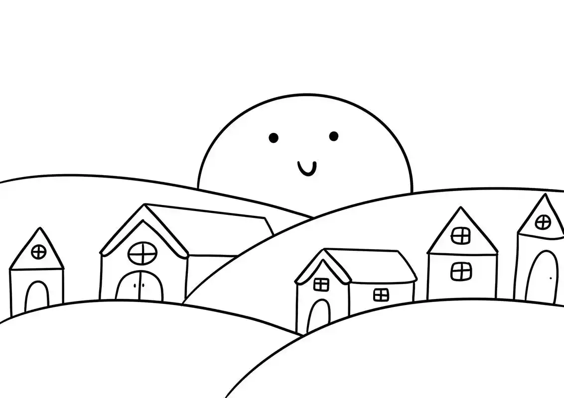 春天简笔画教程.伴着太阳升起天气也慢慢暖和起来啦,来吧!画一 - 抖音