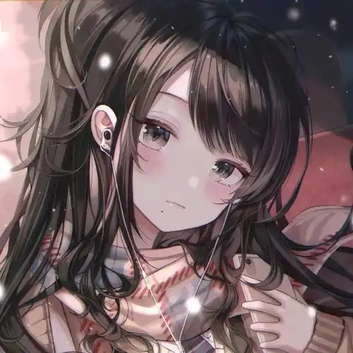 动漫女生头像你似月光一样温柔