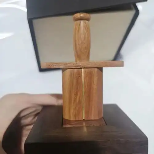 定制蓝竹文化圣剑puzzle 抖音gm同款puzzle解密玩具 木质10级烧脑超难