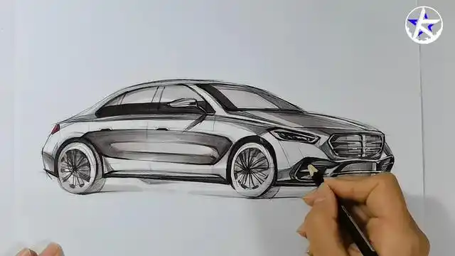 奔驰每代汽车手绘