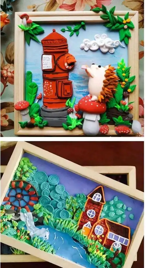 【粘土篇】超萌有创意100幅粘土手工作品!不看你绝对后悔!