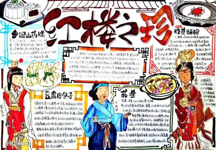 红楼梦读后感手抄报图片