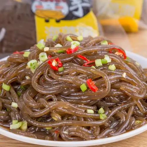 精品手工自制魔芋面粉粉丝面条海藻低脂低卡冲泡方便面