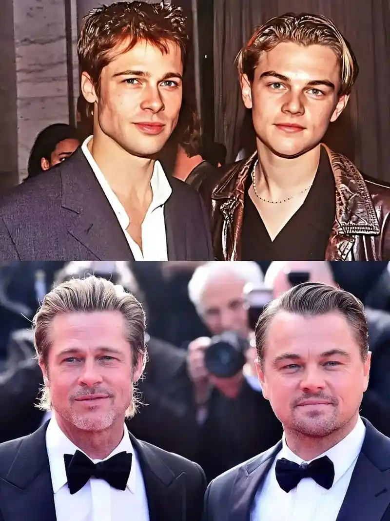 年轻英俊,老来魅力不减.#好莱坞三帅#布拉德皮特 #小李子 - 抖音