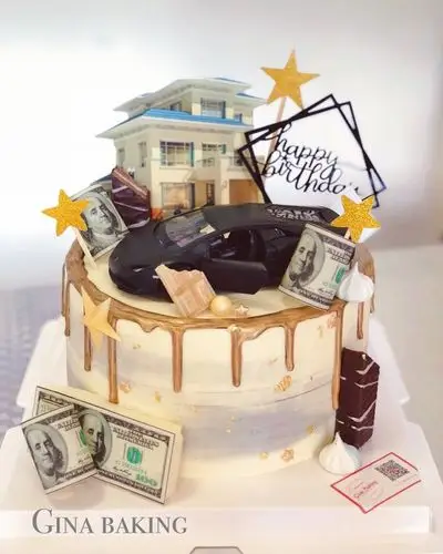 四日baby做的男士蛋糕