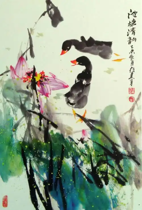 《刘存惠花鸟画》