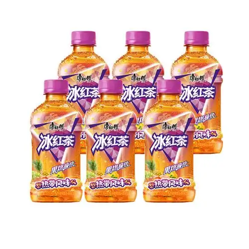 康师傅饮料冰红茶热带风味330mlx5瓶居家囤货