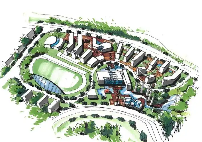 城乡规划快题之鸟瞰2