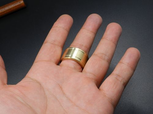 防卫黄铜戒指扳指防狼武器防护用品器材户外edc戒指