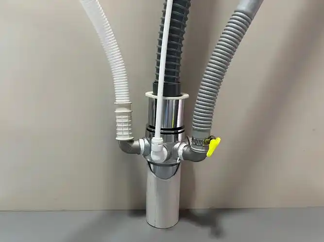 洗衣机台盆排水管安装下水三通