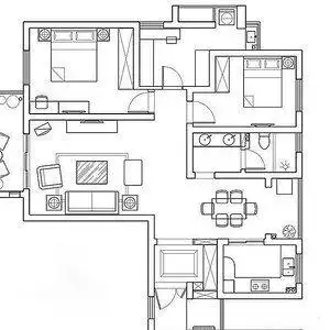 咨询房屋装修设计只需要提供房屋的平面结构示意图即可.
