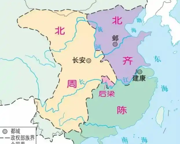 南北朝地图