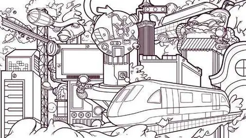 第2页 - 毛毛简笔画人类现代科技简笔画未来的交通工具儿童画画