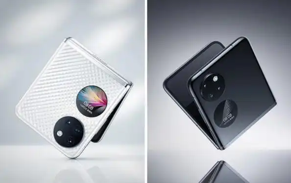 华为p50 pocket是华为一款纵向折叠屏手机,是华为在2021年12月份发布