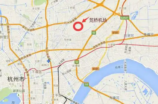 p>杭州笕桥机场( i>现为国家军备用地 /i>)位于 a target="_blank"