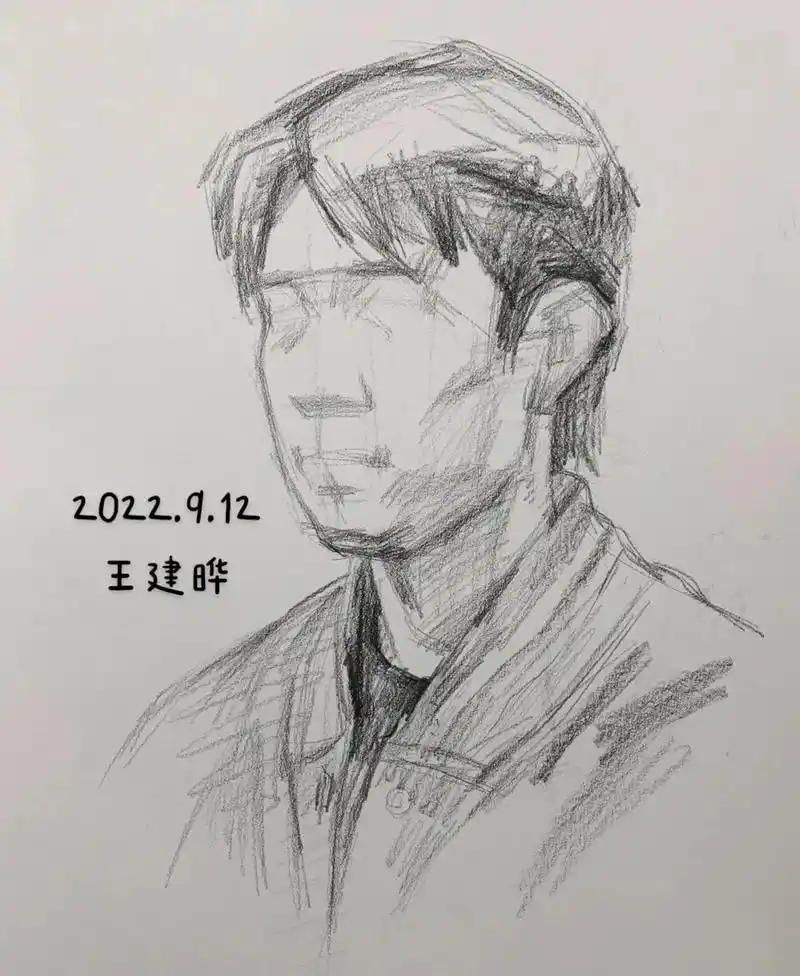 素描男青年头像步骤图分享临摹的