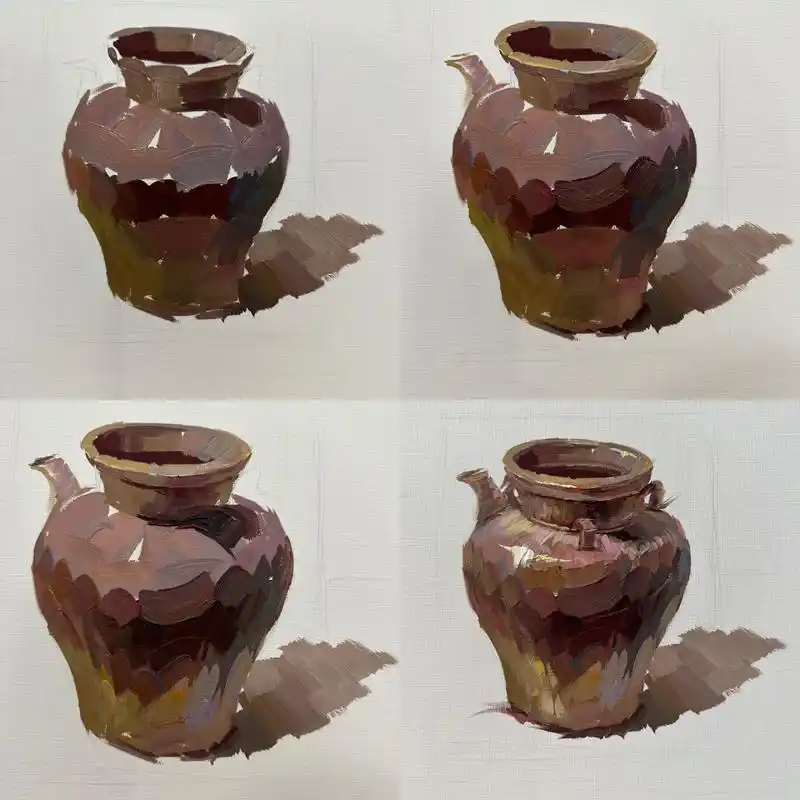 色彩静物单体塑造系列-重色罐子(下一篇白色罐子) 全网在喊的罐子