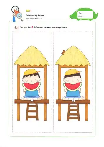 限时领取儿童益智游戏找不同l1高清图片可打印