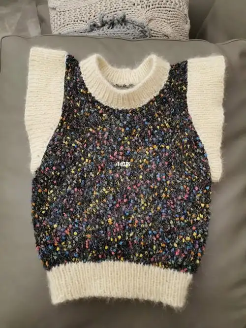 棒针飞袖小背心