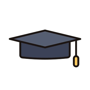 博士帽卡通免扣素材