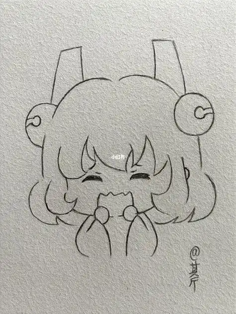 蔡文姬q版萌图简笔画(简笔画图片大全) -【爱个性】