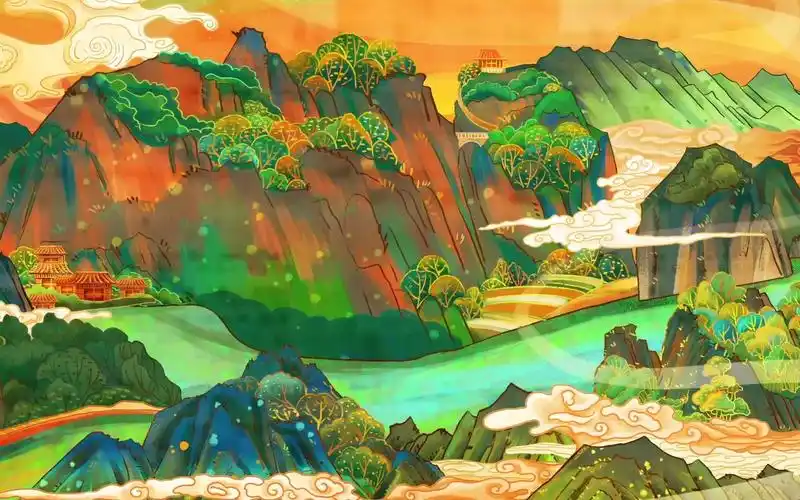 唐宫夜宴 唐朝歌曲舞蹈表演舞台led大屏幕背景视频素材 忆长安 节目