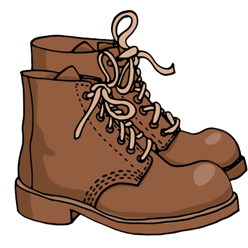 卡通靴子简笔画彩色(长筒靴卡通图片简笔画) -【爱个性】