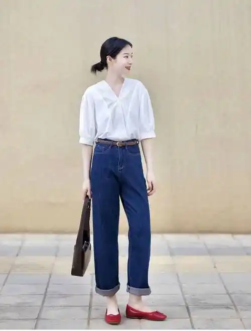 短袖衬衫搭配什么裤子好看