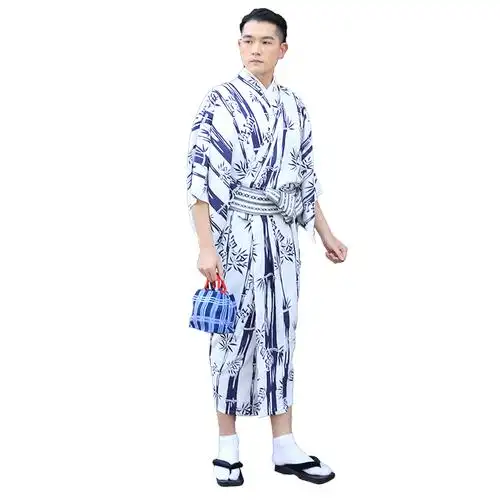 男士传统和服浴衣日本正装古典樱花花季古装cosplay男装