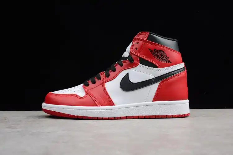 air jordan1 aj1 芝加哥 元年 白红男女情侣555088-101 39-45