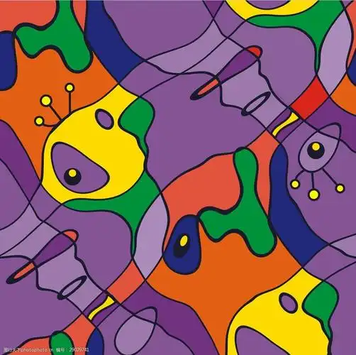 抽象画矢量图下载