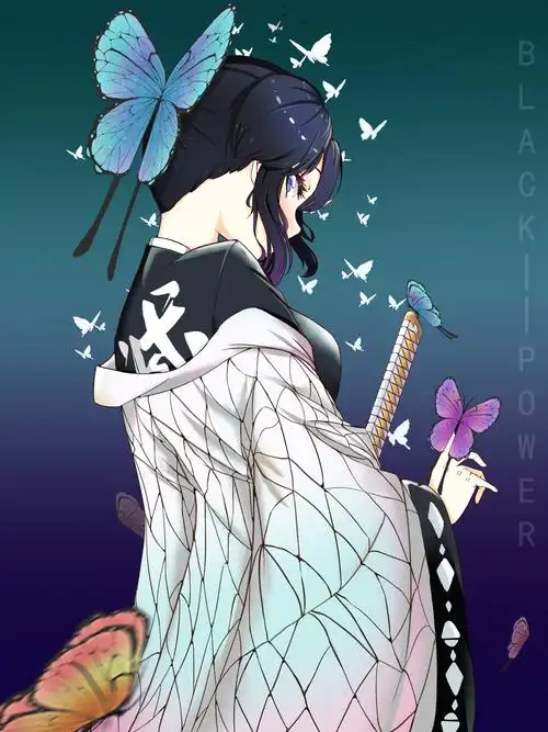 蝴蝶忍 - 插画 - 摸鱼网 - ∑(っ°Д°;)っ 让世界更萌~ mooyuu.com