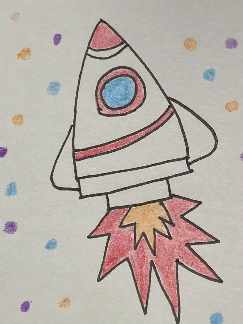 第22集,3～10岁简笔画//火箭040404#一学就会的简 - 抖音