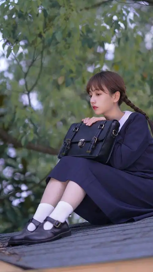 双马尾jk少女心超仙背景图