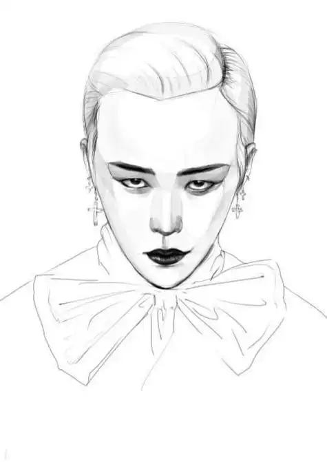 q版权志龙简笔画