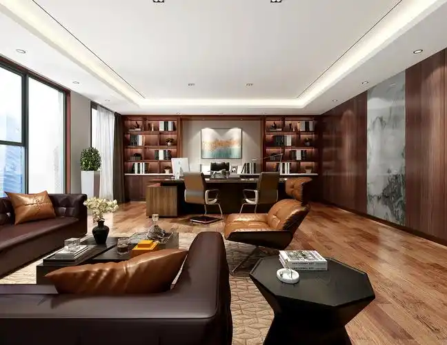 言十设计|邛崃商会大厦党群服务中心_效果图区_室内设计联盟