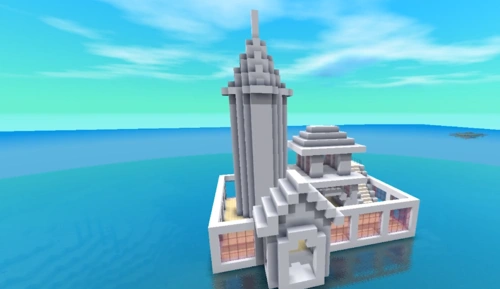 迷你世界少女心爆棚的建筑,队长出马不简单,粉红色海景房,爱了