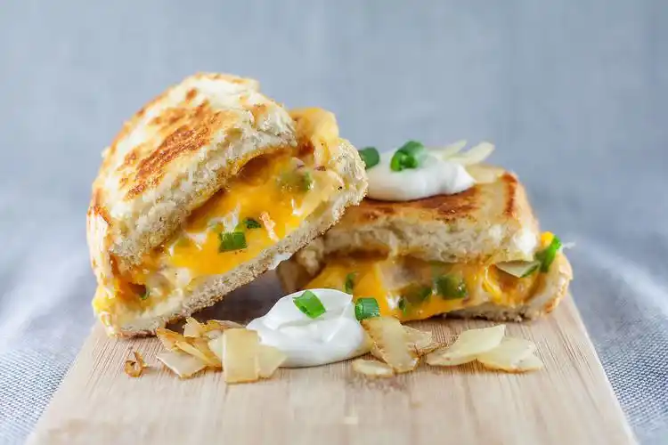 perogy grilled cheese