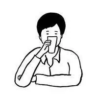 口渴了要喝水的简笔画